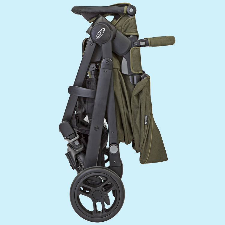 Graco Evo pushchair compactly folded