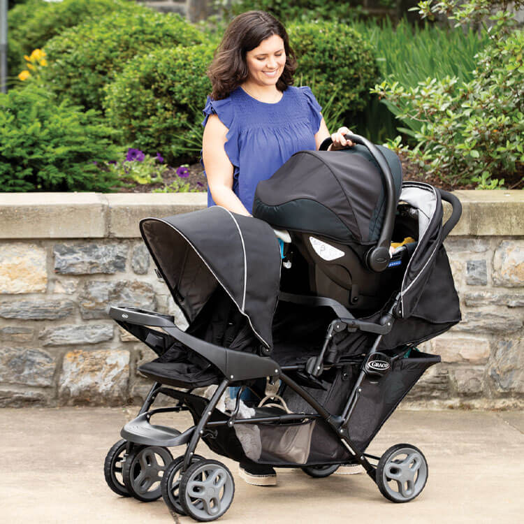 graco double stroller that fits car seat