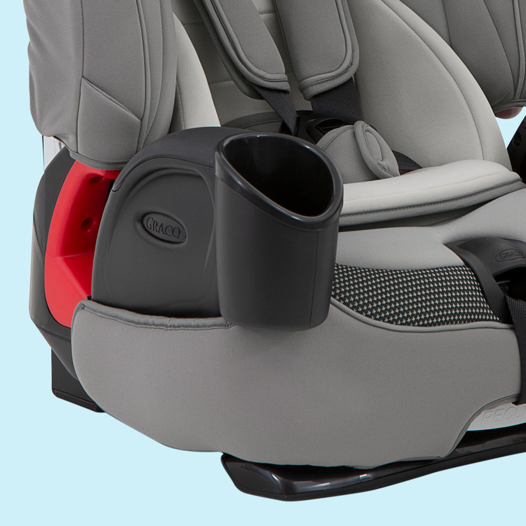 Graco Nautlius LX cupholder and built-in storage